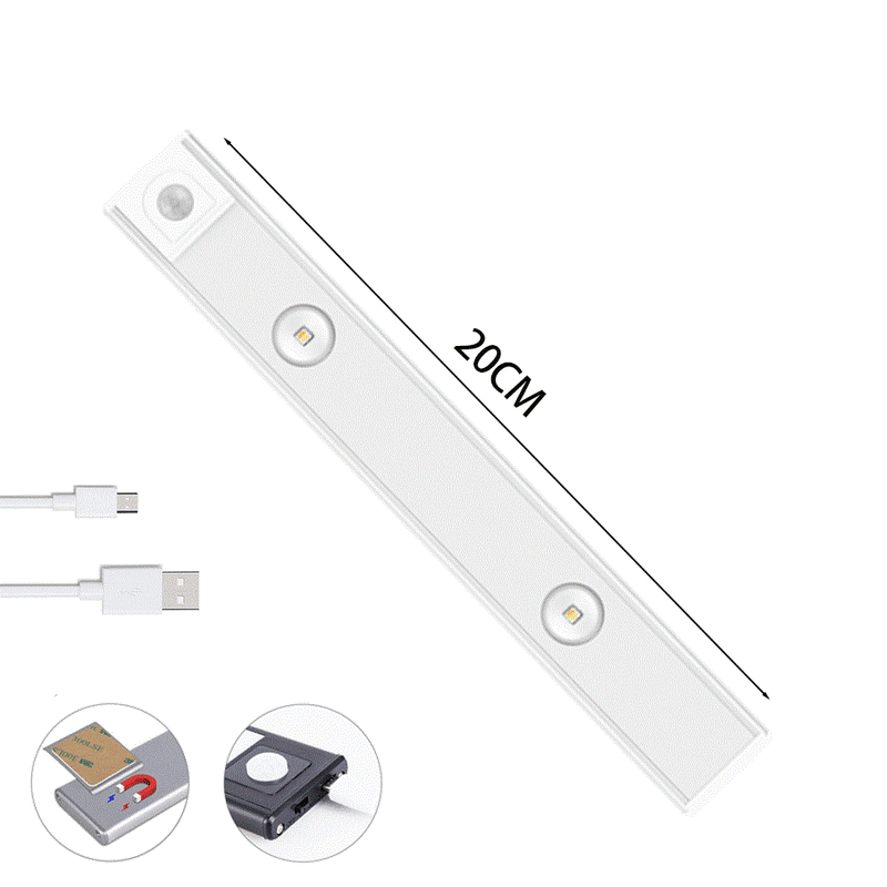 Luz Led Para Armário com Sensor de Movimento